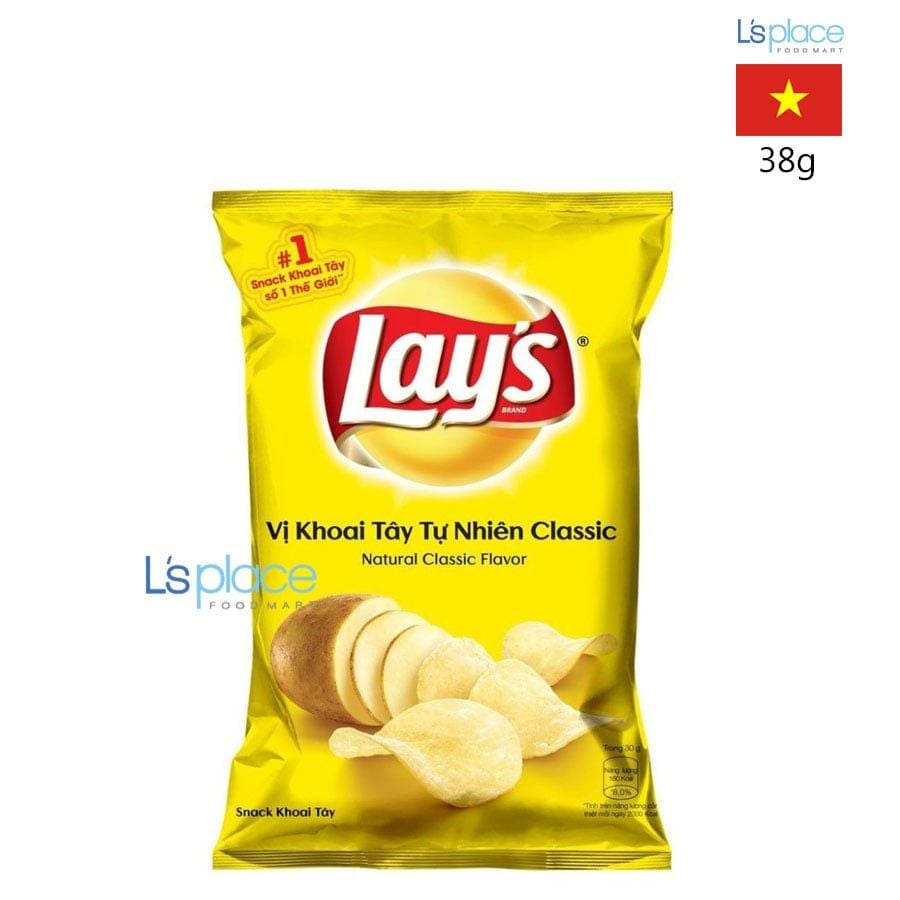 Lay's Khoai tây Vị tự nhiên Classic gói nhỏ