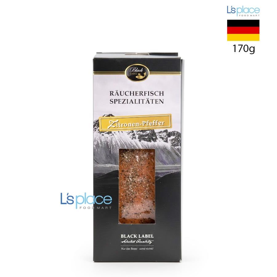 Black Label Cá hồi xông khói vị chanh tiêu