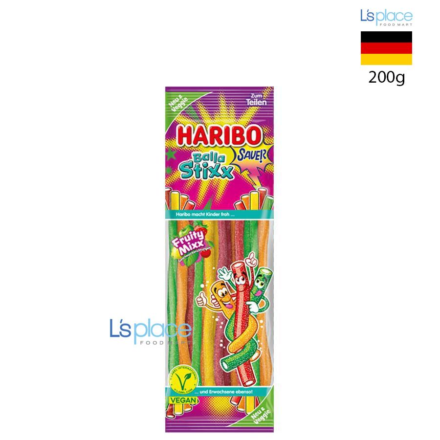 Haribo Kẹo que Balla Stixx vị hoa quả tổng hợp