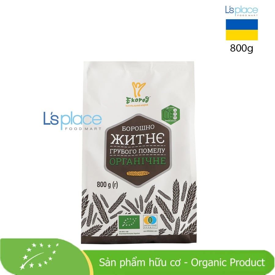 Ecorod Bột lúa mạch đen thô hữu cơ