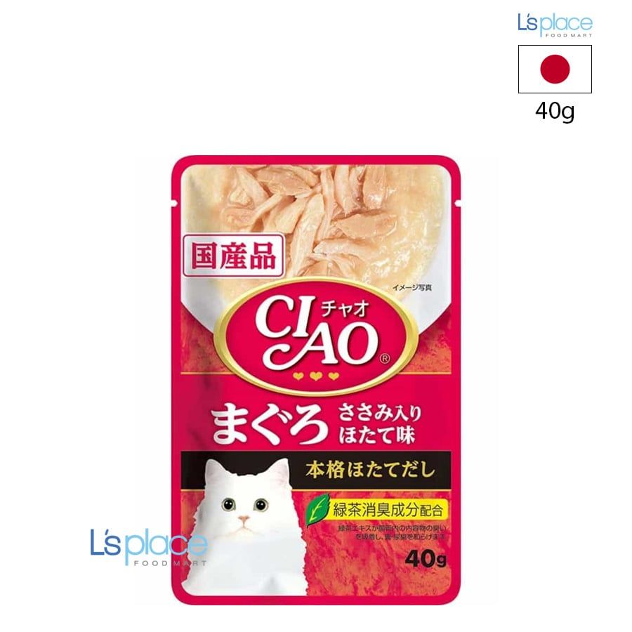 Ciao Thức ăn mèo vị cá ngừ và gà sò điệp