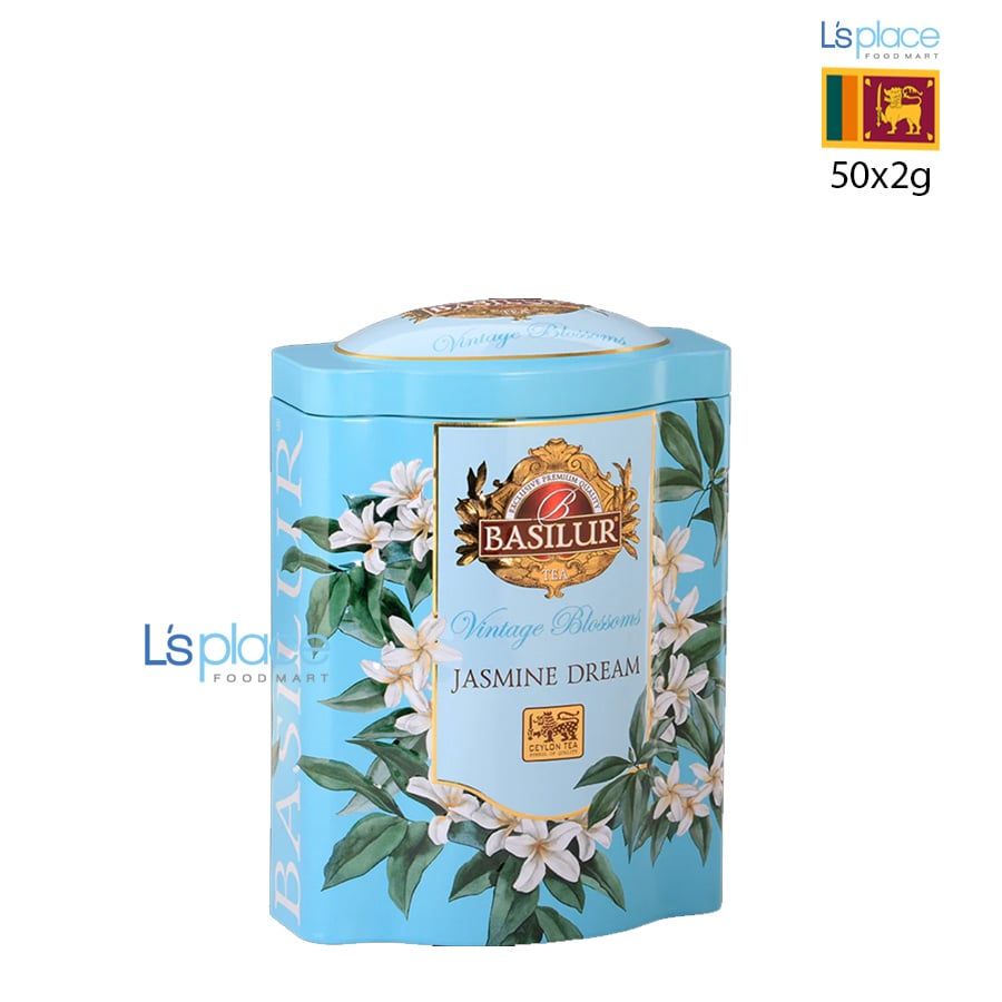 Basilur Trà Vintage Blossoms Jasmine Dream hộp thiếc