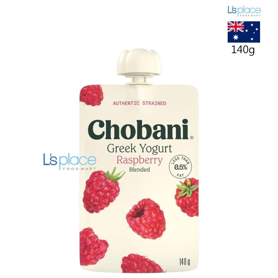 Chobani Sữa chua Hy Lạp vị mâm xôi dạng túi