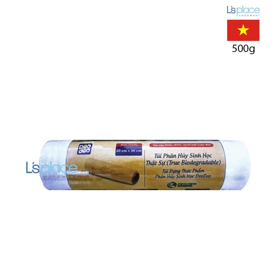 Deo Deo Túi thực phẩm phân huỷ sinh học 20cm x 30cm