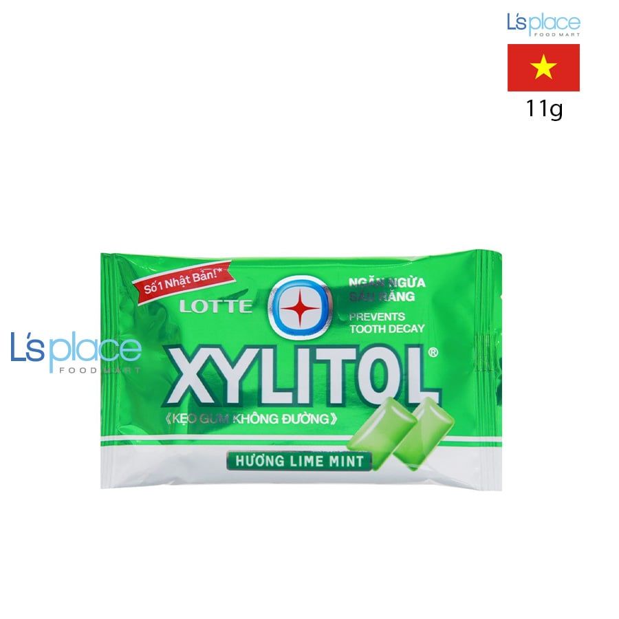 Lotte Kẹo cao su Xylitol vị chanh bạc hà
