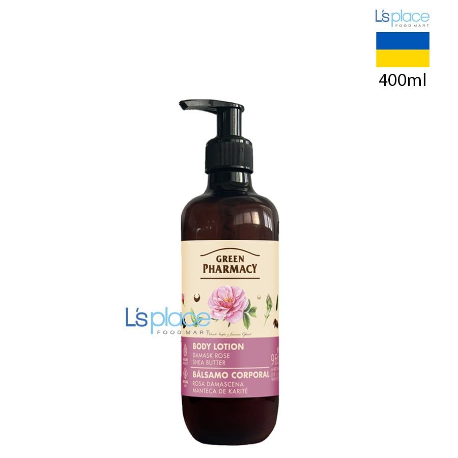 Green Pharmacy Sữa duỡng thể Hoa hồng Damask bơ hạt mỡ