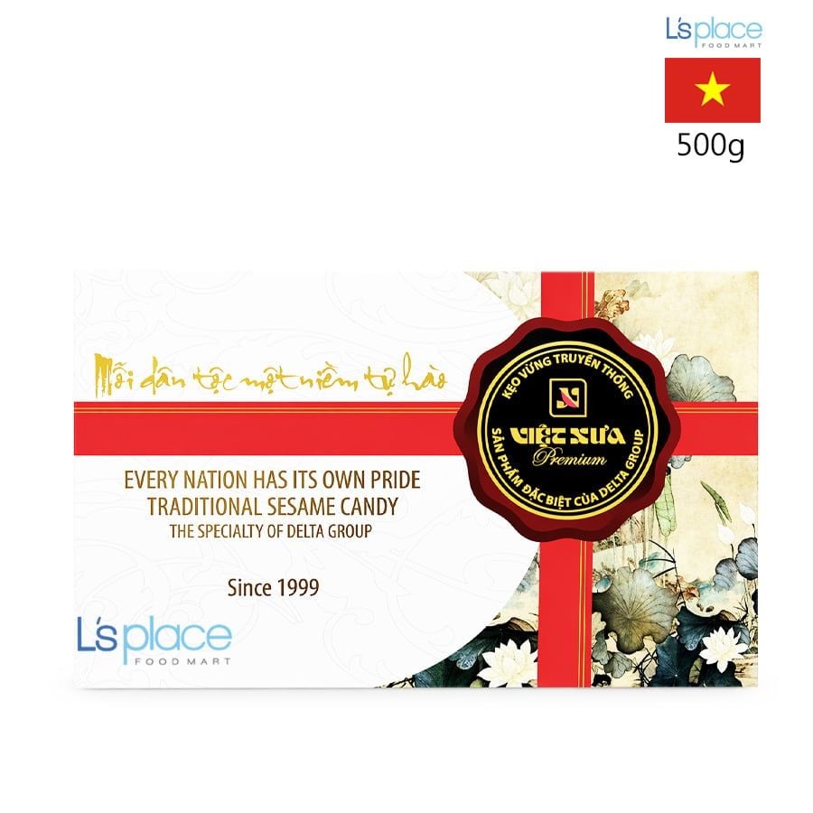 Việt Xưa Kẹo vừng trắng & vừng đen hộp lớn