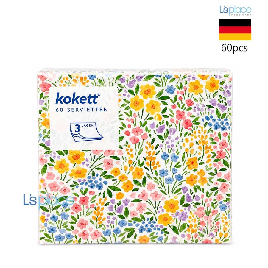 Kokett Giấy Ăn Họa Tiết Hoa 33x33cm