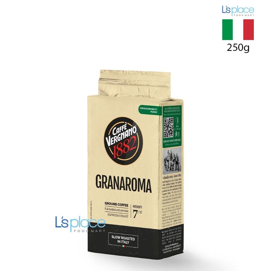 Caffè Vergnano 1882 Cà phê bột Espresso Granaroma