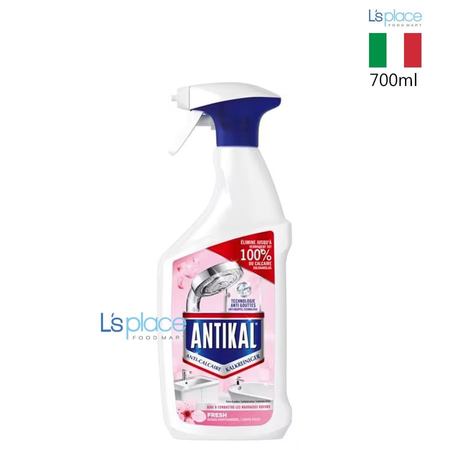 Antikal Xịt Tẩy Cặn Canxi cho Phòng Tắm hương Hoa Hồng