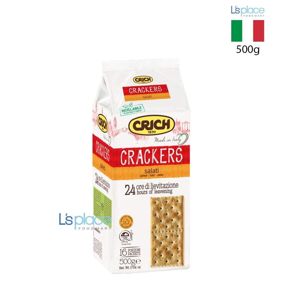 Crich Bánh crackers muối gói dọc