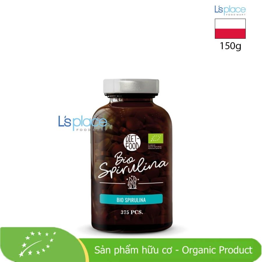 Diet Food Viên uống tảo xoắn Spirulina hữu cơ