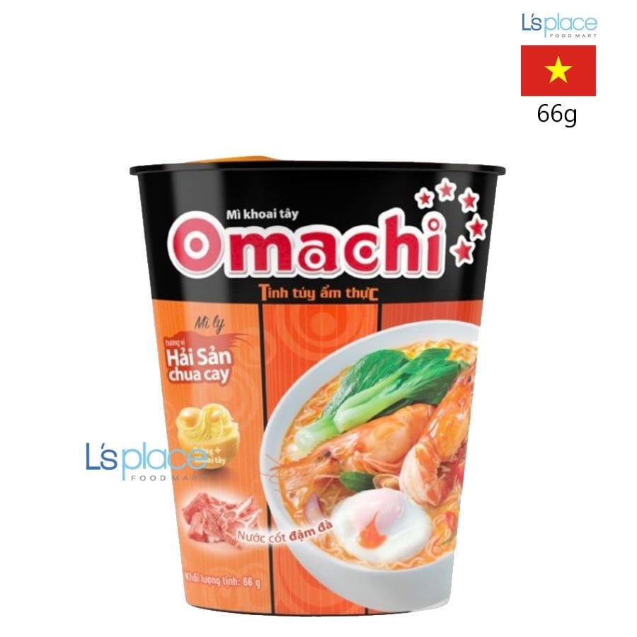 Omachi Mì Ly Vị Hải Sản Chua Cay