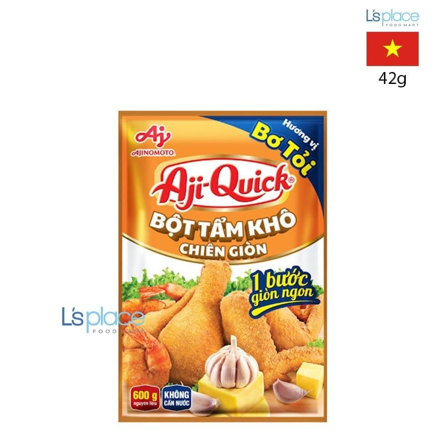 Aji-Quick Bột tẩm khô chiên giòn vị bơ tỏi