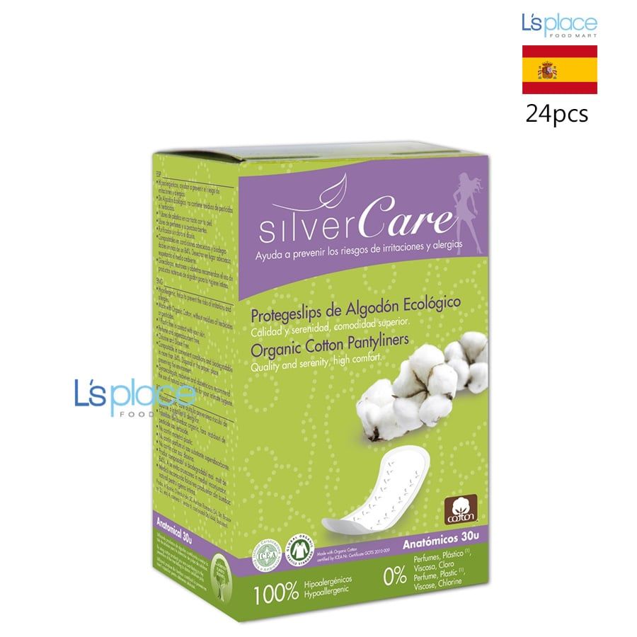 Silver Care Băng vệ sinh hữu cơ Anatomical
