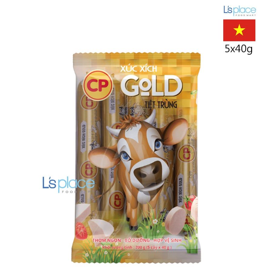 CP Xúc xích tiệt trùng Gold vị bò