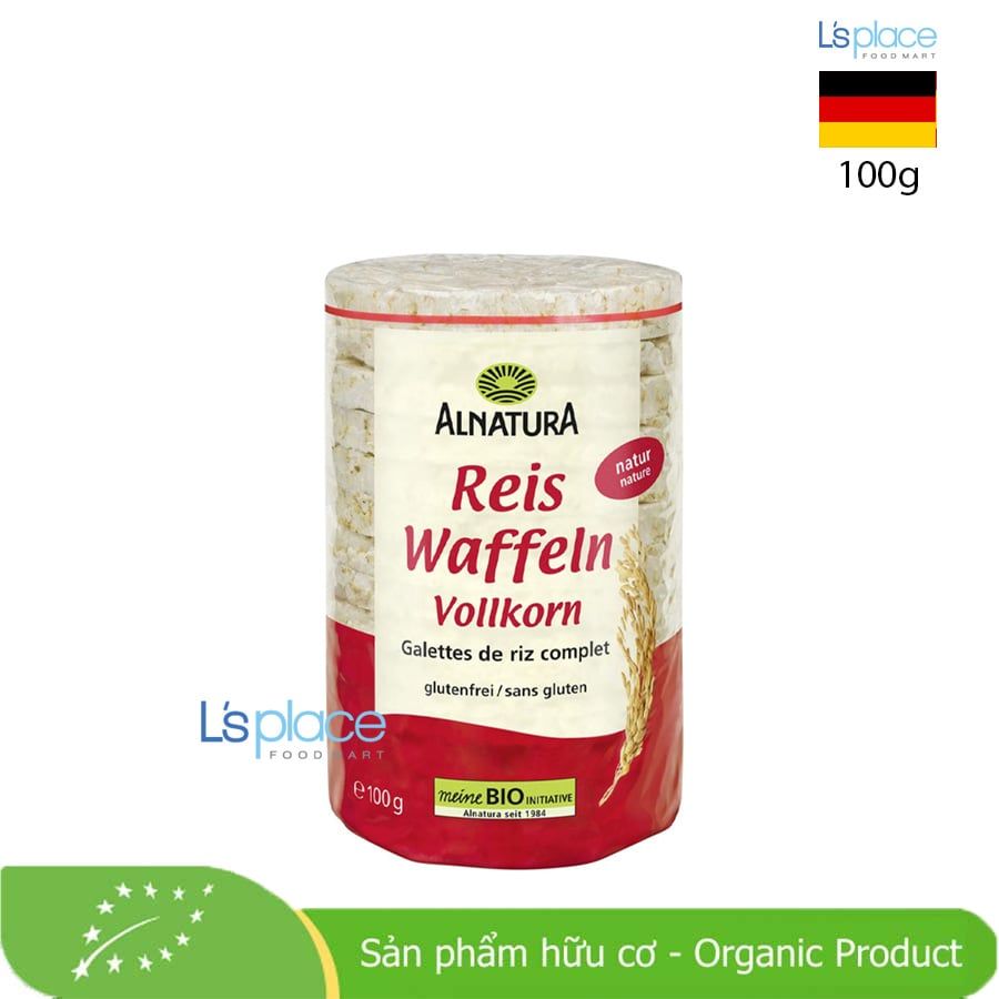 Alnatura Bánh gạo nguyên cám hữu cơ