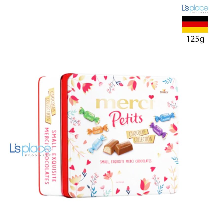 Merci Petits Socola tổng hợp hộp thiếc