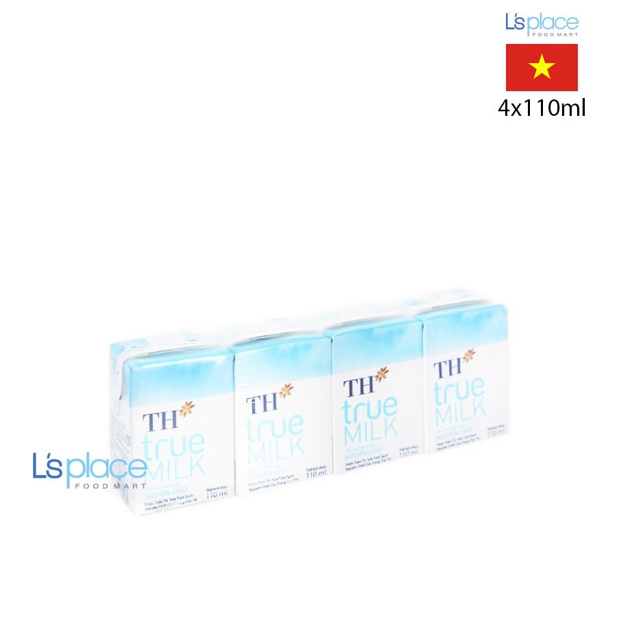 TH True Milk Sữa Tươi Tiệt Trùng Nguyên Chất Lốc 4