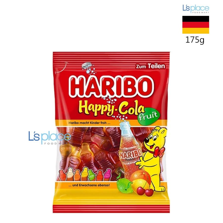 Haribo Kẹo Dẻo Happy-Cola Phiên Bản Hoa quả