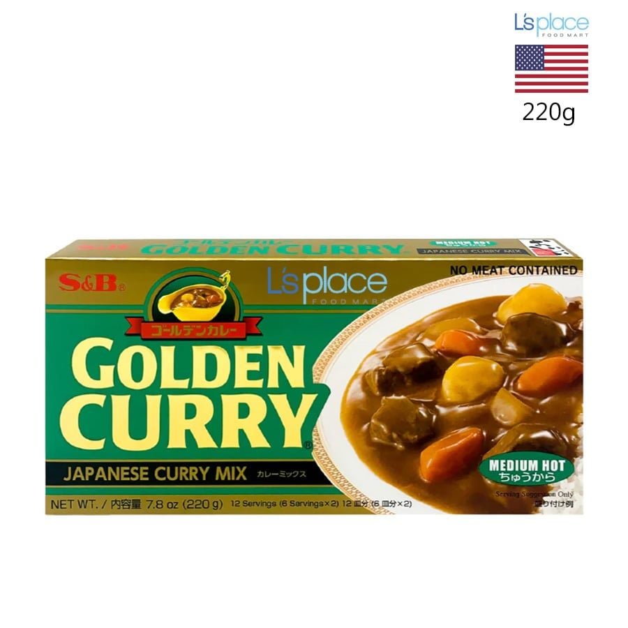 S&B Golden Curry Xốt cà ri cay vừa
