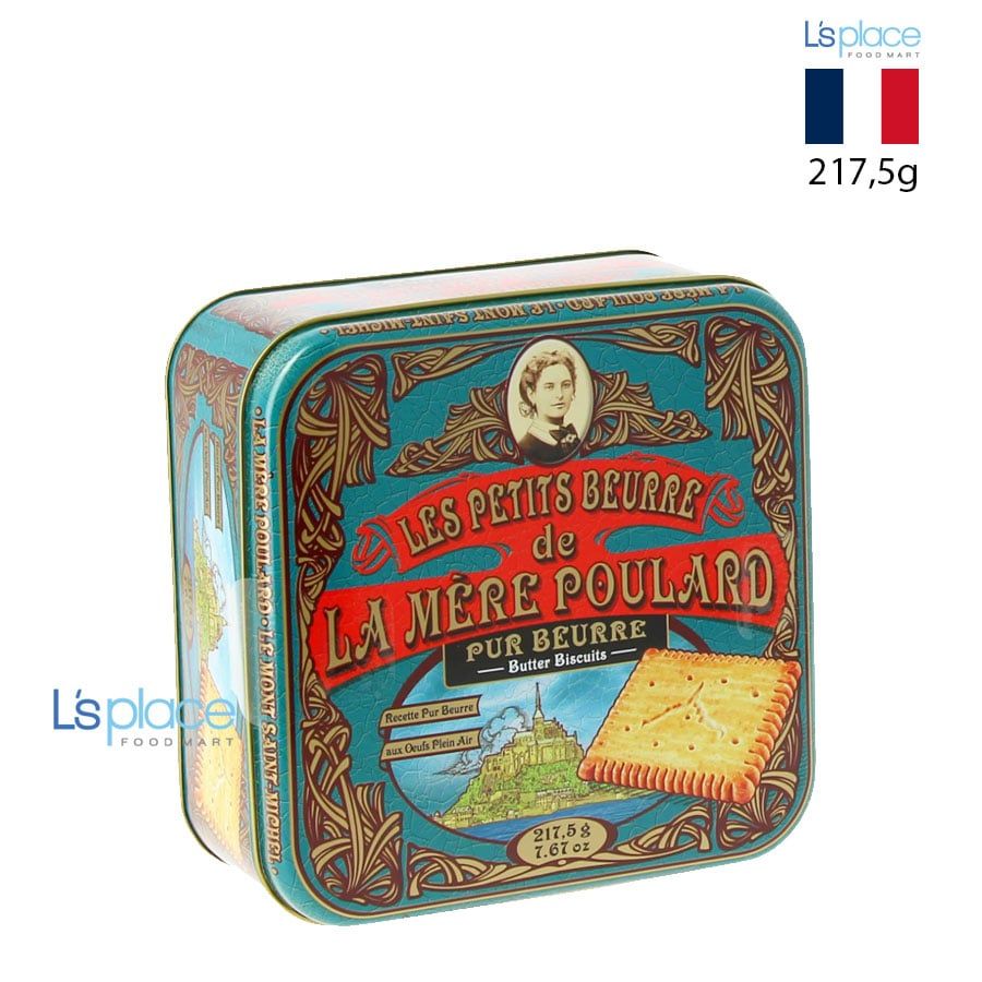 La Mère Poulard Bánh quy bơ hộp thiếc