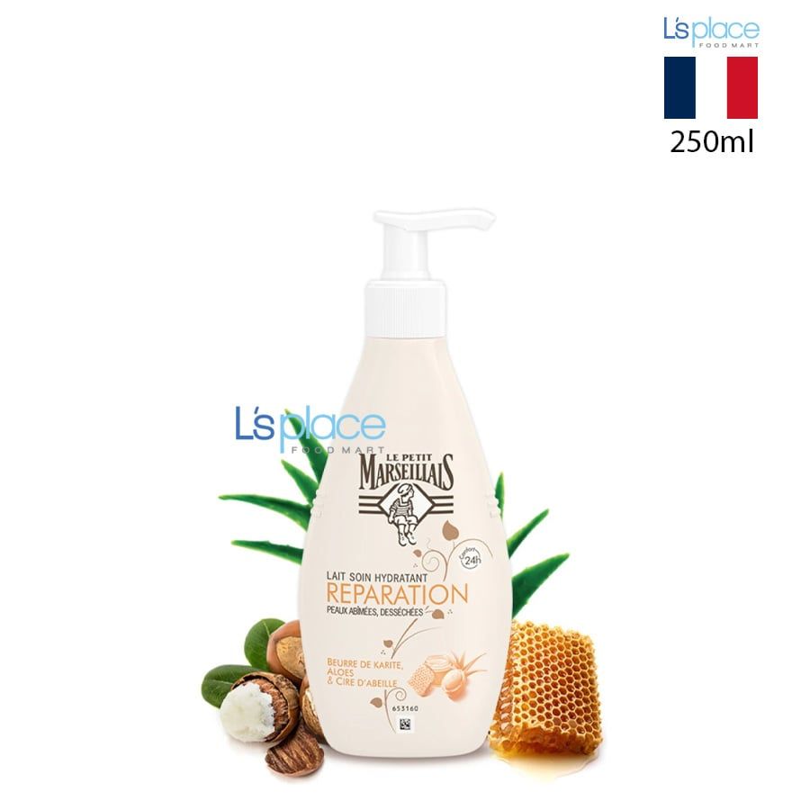 Le Petit Marseillais Sữa dưỡng thể chiết xuất Bơ hạt mỡ lô hội & sáp ong