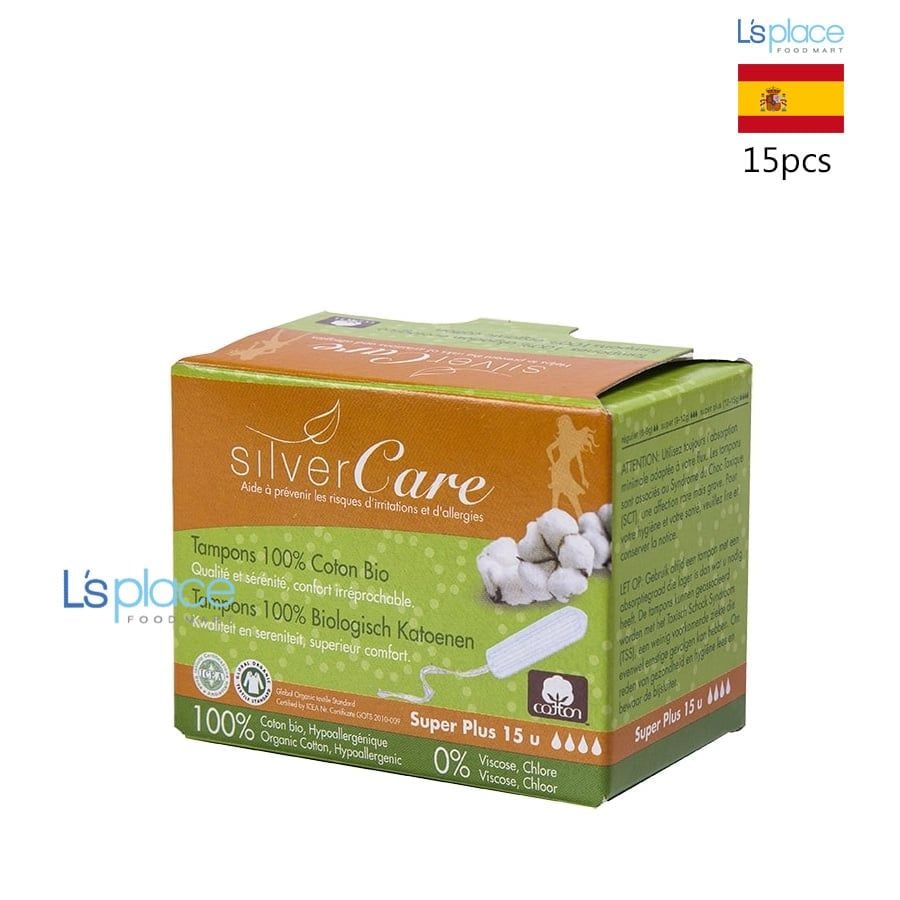 Silver Care Tampon hữu cơ loại siêu hút Plus
