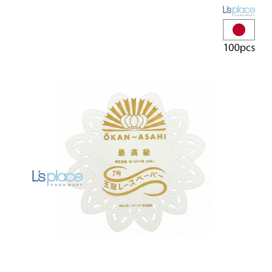 Okan-Asahi Giấy lót cốc hình hoa mẫu 2