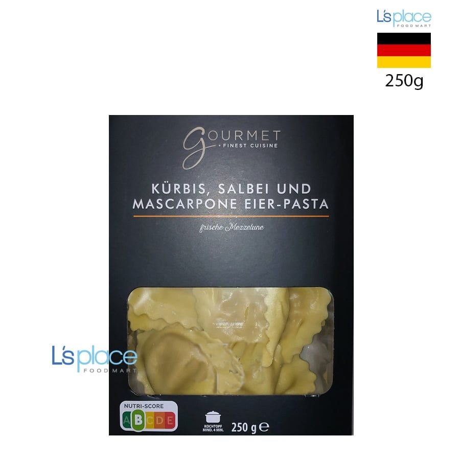 Gourmet Nui tươi trứng Mezzelune vị bí ngô và phomai mascarpone