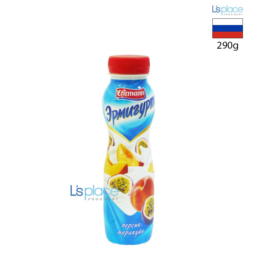 Ehrmann Sữa chua uống vị đào và chanh dây 1.2%