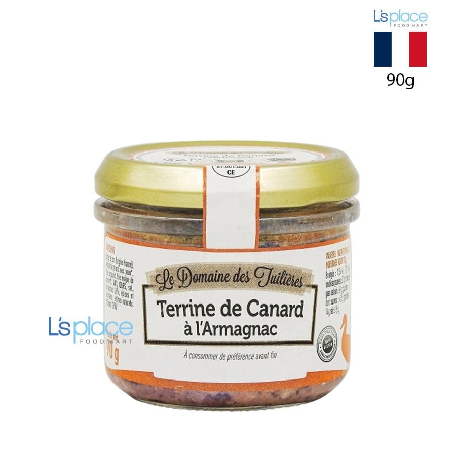 Le Domaine des Tuilières Pate thịt vịt và rượu Armagnac