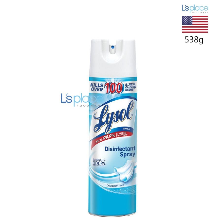 Lysol Xịt khử trùng hương Crisp Linen