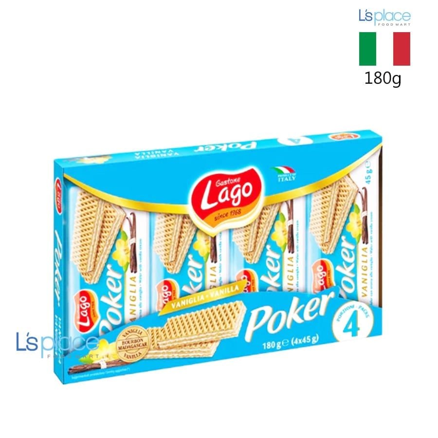 Lago Pocker Bánh xốp kem vani