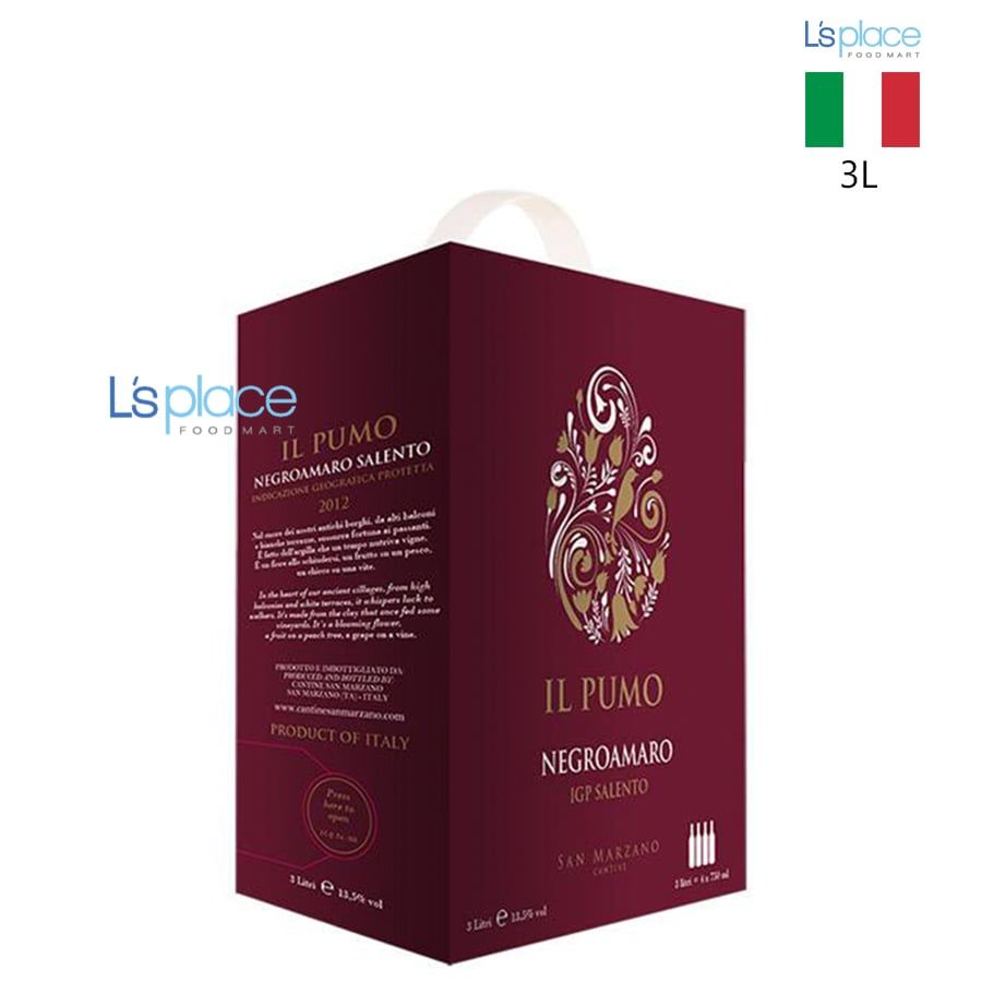 Il Pumo Vang đỏ Negroamaro Salento bịch lớn