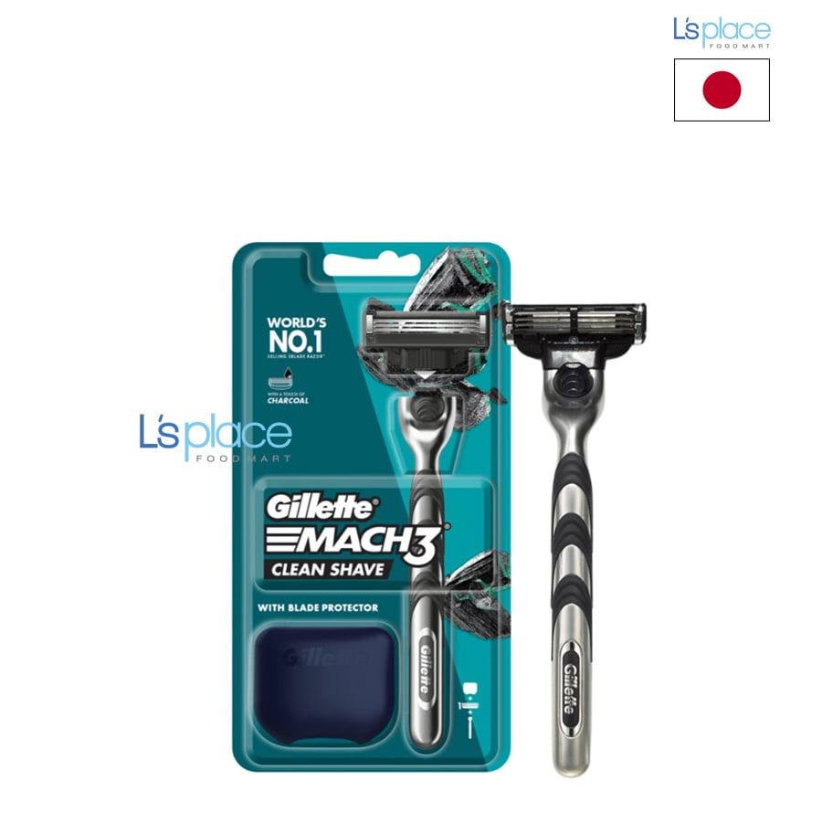 Gillette Dao cạo Mach 3 Clean Shave & hộp đựng