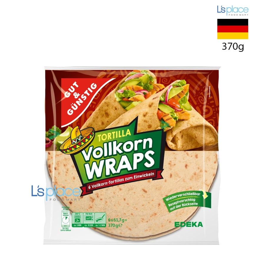 Gut & Gunstig Vỏ bánh Tortillas nguyên cám