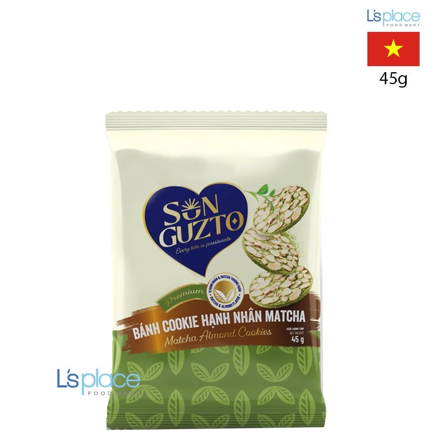 Son Guzto Bánh quy hạnh nhân Matcha