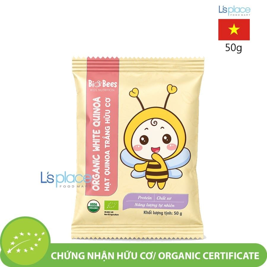 BioBees Hạt diêm mạch quinoa trắng hữu cơ
