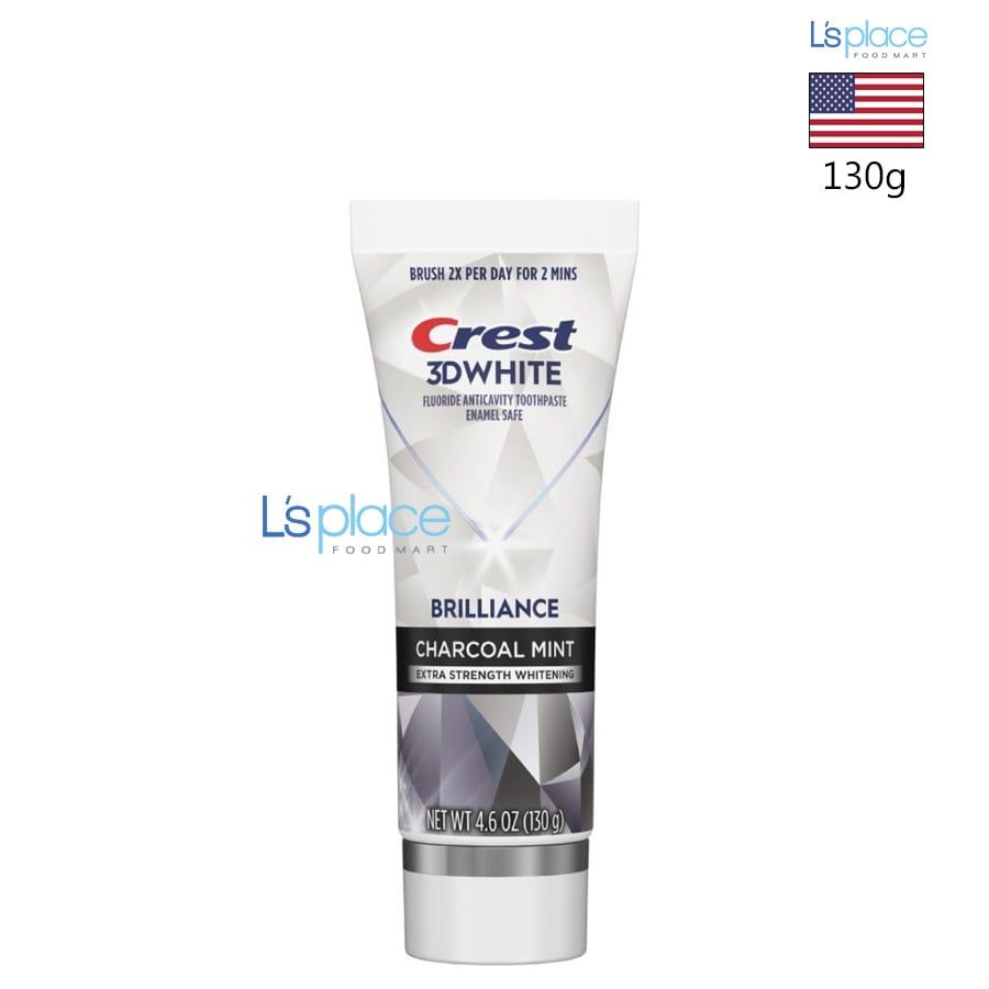 Crest 3D White Kem đánh răng Brilliance Charcoal Mint