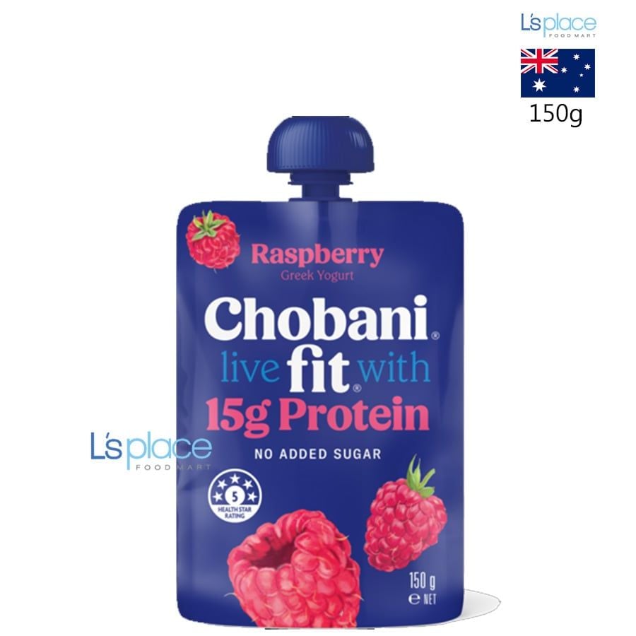 Chobani Fit Sữa chua Hy Lạp dạng túi vị mâm xôi