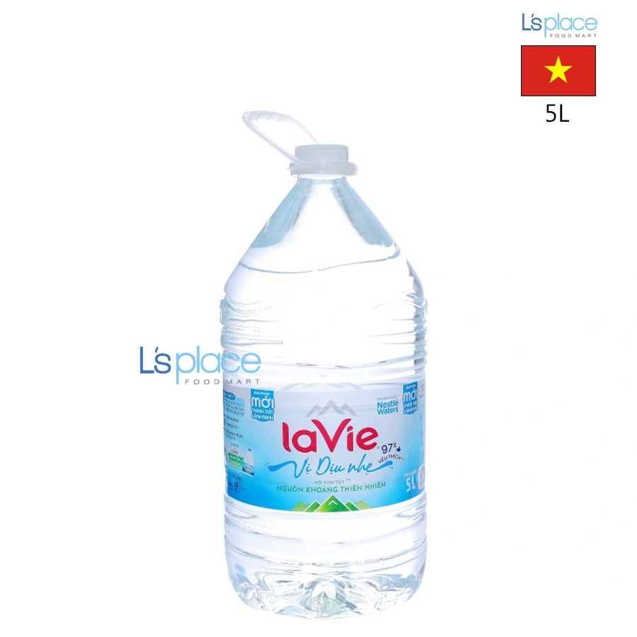 Lavie Nước khoáng thiên nhiên dịu nhẹ 5L