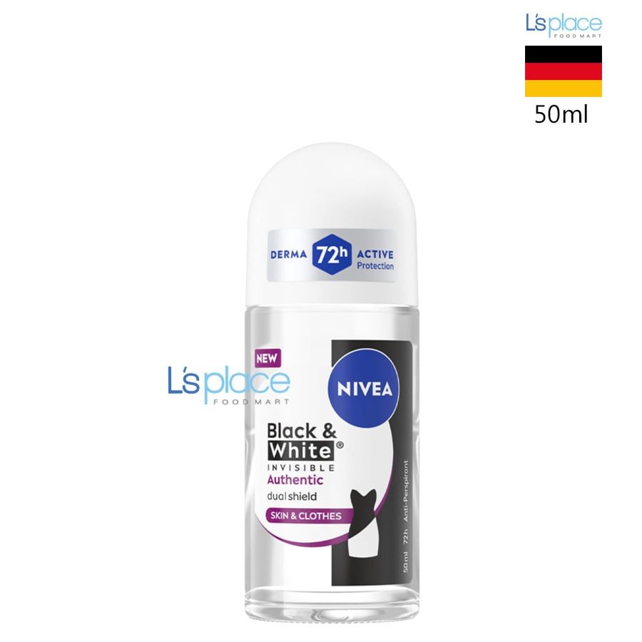 Nivea Lăn Ngăn Mùi Black & White Authentic 50ml