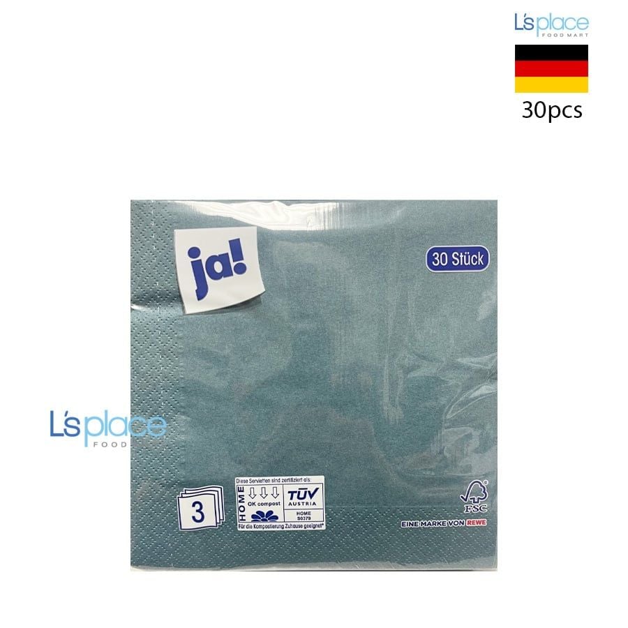 Ja Giấy ăn 33x33cm màu hồng+xanh chàm