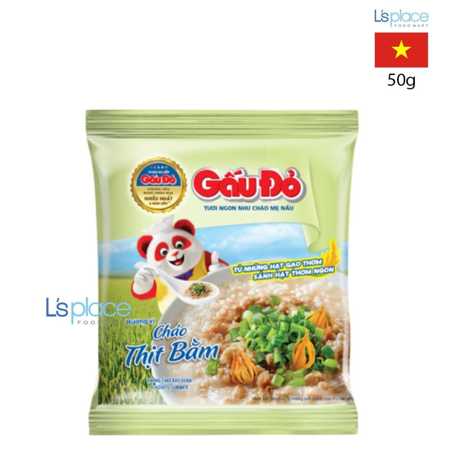 Gấu Đỏ Cháo thịt bằm