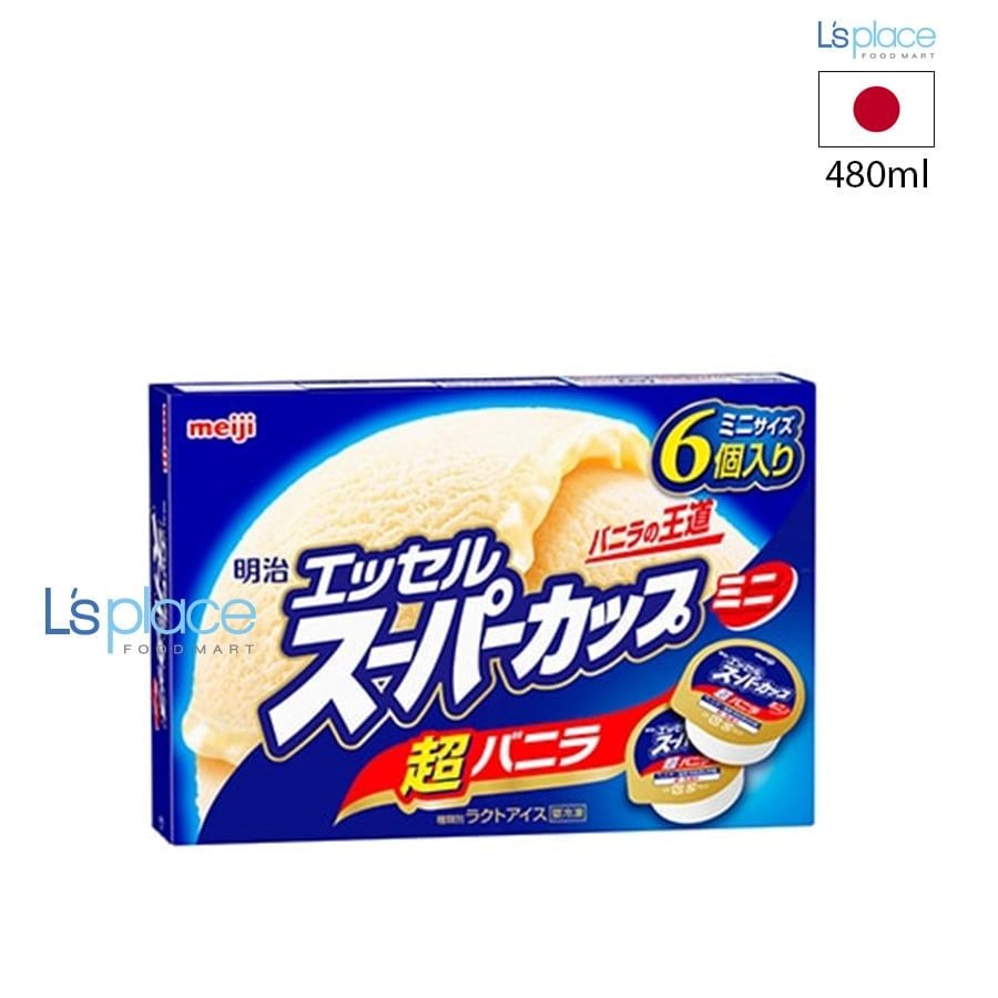 Meiji Kem Vani Essel Super Hộp Mini 6 cốc