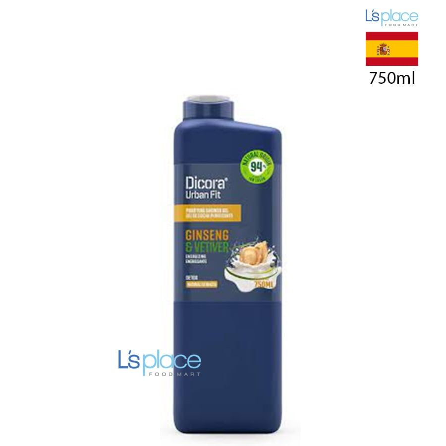 Dicora Urban Fit Sữa tắm Ginseng & Vetiver chai lớn
