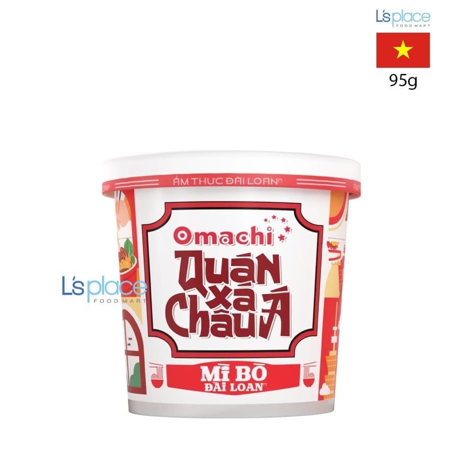 Omachi Quán xá Châu Á Mì Bò Đài Loan hộp