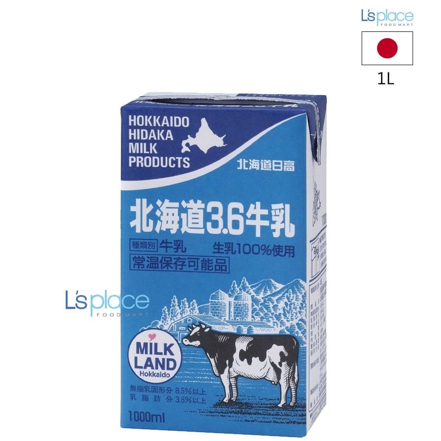 Hokkaido Hidaka Sữa tươi nguyên chất hộp lớn