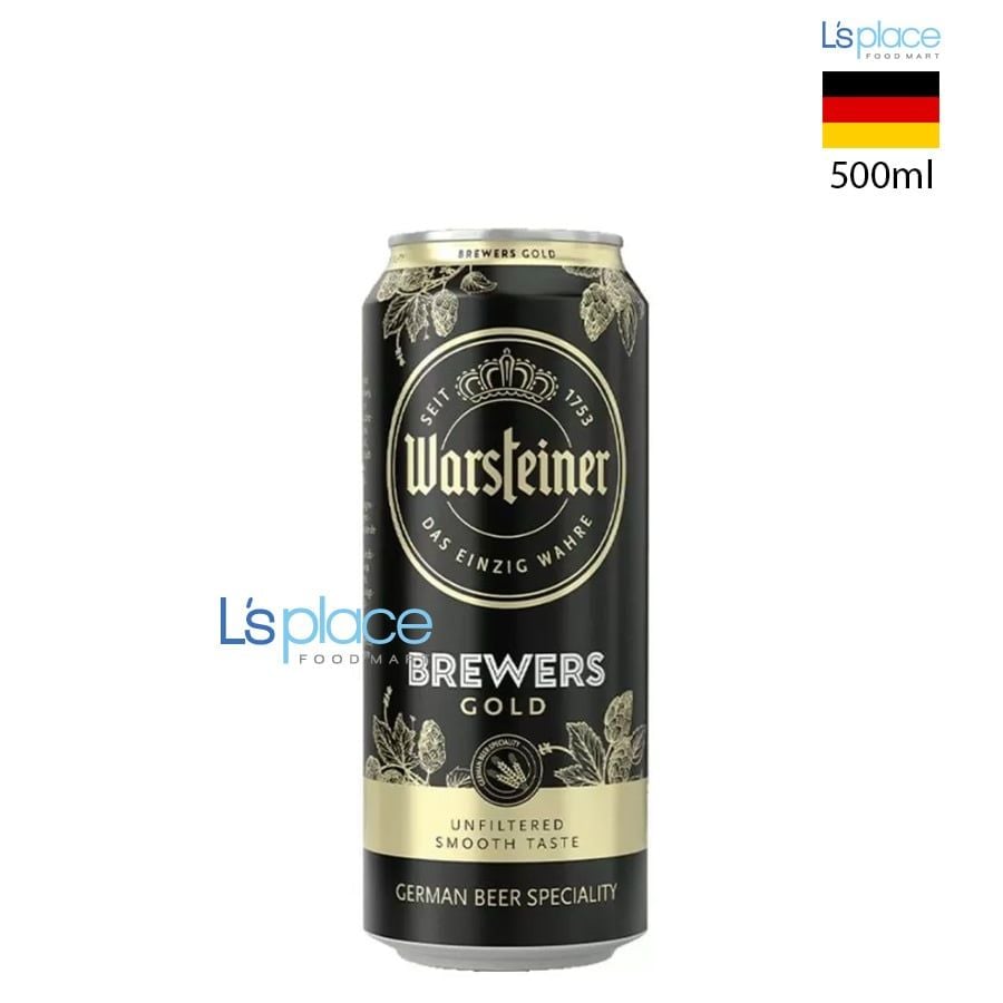 Warsteiner Bia Lon Brewers Gold